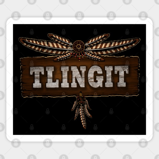 Tlingit People Sticker by MagicEyeOnly